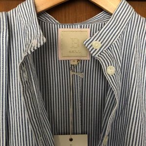 Beautiful blue and white striped dress